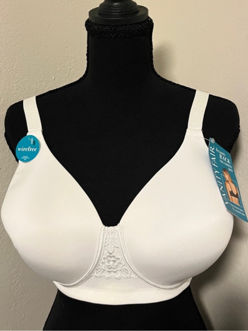 NWT! Vanity Fair Beauty Back - White - 36DD